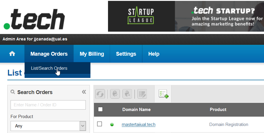 get tech manage orders