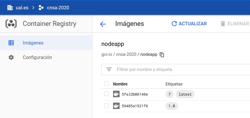 jenkins published nodeapp container registry